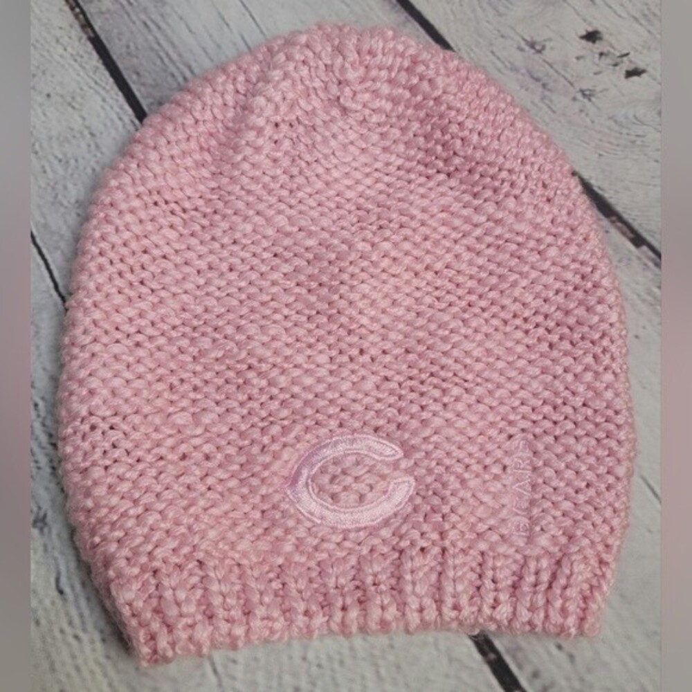Reebok Light Pink Crocheted Cub Bears Beanie